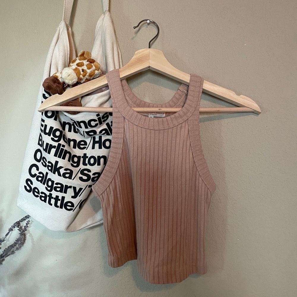 Urban Outfitters Tan Crop Top